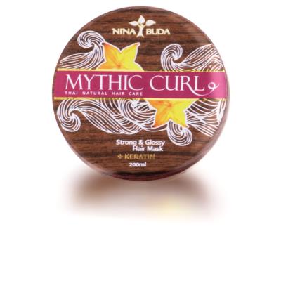 Маска для укрепления сухих и поврежденных волос экспресс восстановление Strong & Glossy Hair Mask Mythic Curl Маски для волос